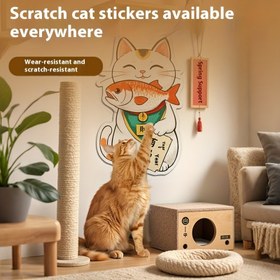 Resim Kendinden Yapışkanlı Kedi Tırmalama Pedi - Kalıntısız, Mobilya ve Duvar Koruyucu - İç Mekan Kedileri için Dayanıklı Tırmanma Tahtası - Kolay Kurulum, Güçlü Yapıştırıcı Tabanlı - Sevimli Tırmanma Matı, Kanepe, Kapılar için Çoklu Tasarım Seçenekleri (Minimalist/Geleneksel/Modern) - Kiracılar & Ev Dekoru için İdeal, Oyuncağı Evcil Hayvan Aksesuarı, Aşınmaya Dirençli Yüzey, Evcil Hayvan Tırmalayıcısı, Pet Severler 