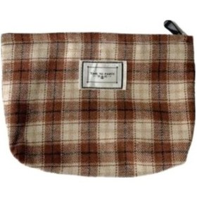 Resim Unimarket Ekose Makyaj Çantası Büyük Kozmetik Organizatör Kadın Seyahat Tuvalet Çantası Güzellik Kılıfı Makyaj Fırça Saklama Kutusu Kozmetik Çanta Ve Telefon Kılıfılar Sfxxe5 