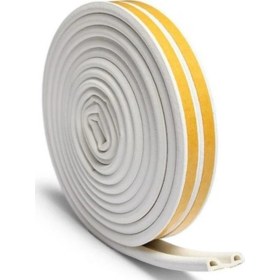 Resim Tify Kendinden Yapışkanlı Kapı ve Pencere İzolasyon Bandı - Kauçuk Fitil Beyaz 10 x 2 =20 Metre 