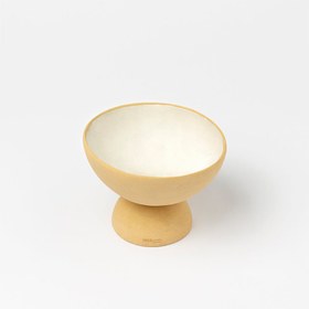 Resim STRAW STONEWARE AYAKLI ÇUKUR SERVİS KASESİ 