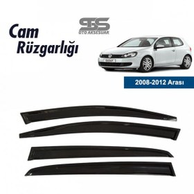 Resim Cam Rüzgarlığı Volkswagen Golf 6 2008-2012 Mügen Tip Piano Black 