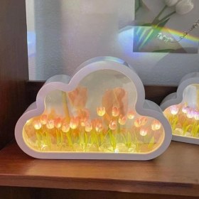 Resim El Yapımı Bulut Gece Lambası 