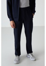 Resim Tommy Life Troy İndigo Standart Kalıp Erkek Eşofman Takım - 85196 İndigo 