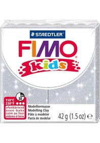 Resim Fimo Kids Polimer Kil 42Gr. Glitter Silver 