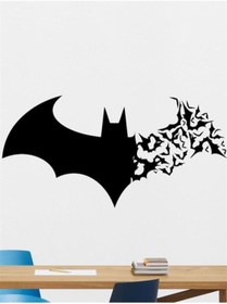 Resim habune Şık Batman Su Geçirmez Kendinden Yapışkanlı Dekoratif Duvar Sticker 