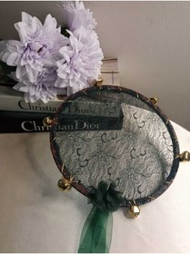 Resim PASAMİA Gelin Kına Tefi Yeşil Renk 