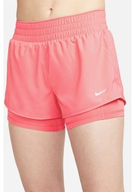 Resim Nike One Training Dri Fit High Rise 3 İnch 2 İn 1 Short Kadın Yüksek Bel Bol Kesim 3 Cepli Taytlı Şort Pembe Dx6012-894 