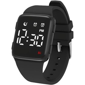 Resim Cloud011 Siyah Kadın Erkek İçin Ip68 Yüzme Dijital Alarm Kronometre Otomatik Tarih Spor Saati Diğer 