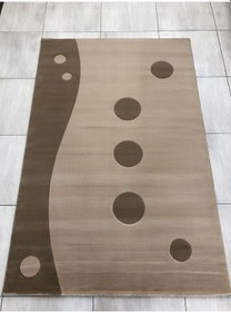 Resim Saray Halı Vizyon 9025 Krem 150X230 Kahve Krem 4 M2 Halı 