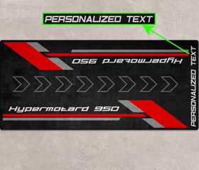 Resim HYPERMOTARD 950 İçin Tasarlanmış Motosiklet Matı - MM7178 - Kişiye Özel / 220cm x 100cm 