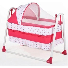 Resim TommyBaby Yuvam Lüx Sepet Beşik Portatif Bebek Beşiği Sallanır 