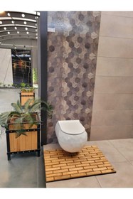 Resim Genel Markalar Doğal Ahşap Kaydırmaz Yer Paspası (60*90 Cm.) 