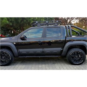 Resim Genel Markalar Vw Amarok Kapı Kaplaması Seti Mat Siyah 6 Prç 2010 - 2016 Abs Plastik 