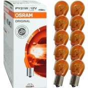 Resim Fzrulman Osram 7507 Py21W 93 Turuncu Sinyal Ampul 12V 21W 10 Adet Tek Duy 