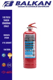 Resim Balkan Ticaret 1 kg yangın söndürme cihazı 