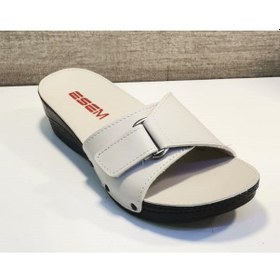 Resim Esem 0314 Z 000 Kadın Cırtlı Ortopedik Terlik Bej 