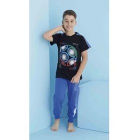 Resim Tarık Erkek Çocuk Future Top Kısa Kollu Garson Pijama Takımı 3604041 