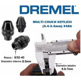 Resim Uyumlu Çelik 3 Çeneli Anahtarsız Mandren Metal Mandiren 