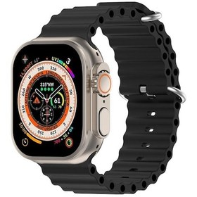 Resim Watch İçin 42mm / 41mm / 40mm / 38mm Xdfind Ocean Silikon Saat Bandı Siyah - Diğer 