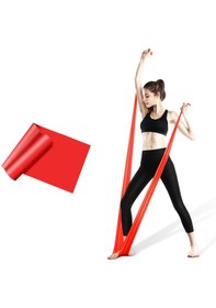 Resim Gus Company 2 Metre Kırmızı Yoga Pilates Egzersiz Bandı Terabant Açık Uçlu - Orta Direnç Kırmızı 