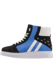 Resim Costo Shoes ALA301 Siy-Mavi Büyük Numara Dana Derisi Rahat Geniş Kalıp Erkek Bot 46 