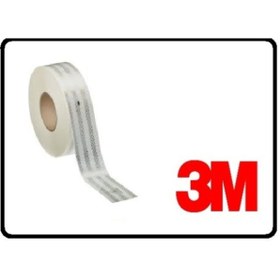 Resim 3M Reflektif Fosfor Şerit 5,5 Cm-50 Metre Beyaz E1 Belgeli 