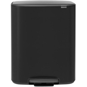 Resim Brabantia Bo Matt Black Pedallı Çöp Kutusu 60l Siyah 