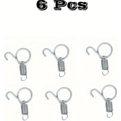 Resim Gateesat 6 Parça Alüminyum Kuş Kafesi Yaylı Kanca Küçük Boy Güvenli Tutturucu 