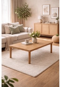 Resim Orta Sehpa Bohem Meşe Meşe Meşe Meşe 