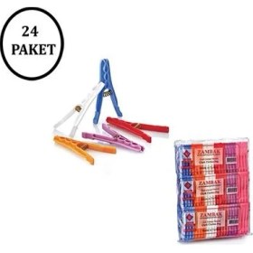 Resim Zambak Çiçek Mandal 24 Adet 