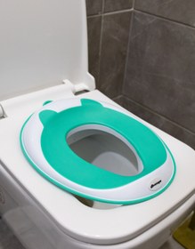 Resim Miningaa Saf Termoplastik Portatif, Ergonomik Çocuk Bebek Klozet Adaptörü, Taşınabilir Lüks Lazımlık Yeşil 