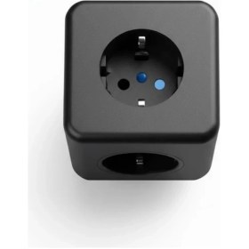 Resim Akım ve Voltaj Korumalı Küp Priz 3 USB Destekli Nemere 