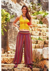Resim Los Banditos Beli Lastikli Kadın Şalvar Pantolon 