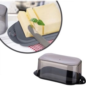 Resim MiraLive Kilitli Plastik Kapaklı Kahvaltılık Tereyağlık Peynirlik Erzak Saklama Kabı AP-9428 (K95) 