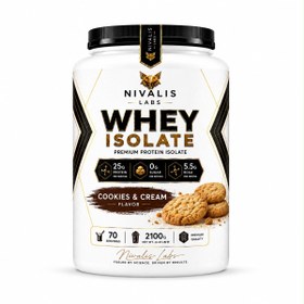 Resim NIVALIS LABS Whey Isolate Premium Protein Isolate Cookies & Cream Aromalı 2100g 70 Servis 