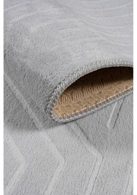 Resim Kaymaz Taban Yıkanabilir Modern Salon Mutfak Oturma Odası Çocuk Odası Halısı 5025 Gri 