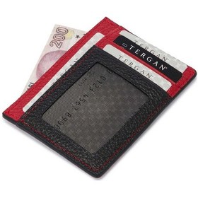 Resim Tergan Siyah Deri Unisex Kredi Kartlık - S1kk00001676-s6l Siyah S6l 