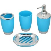 Resim Three Beans Banyo Aksesuarları Banyo Seti Plastik Banyo Takım Elbise Ev Aksesuarları Fincan Diş Fırçası Tutucu Sabunluk Depolama Şişesi Ev Seti | Banyo Aksesuarları Setleri (Mavi) - (Yurt Dışından) 