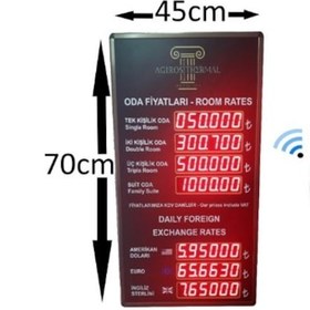 Resim Otel Oda Ve Döviz Panosu (Kasa Ölçüsü: 70X45 Cm) 