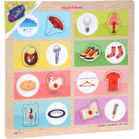 Resim ONY-369-370 Ahşap Tutmalı Eşleştirme Ilişkili Nesneler -Onyıl 