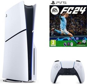 Resim Playstation 5 Slim Cd Edition + Ps5 Fifa Fc 24 (İthalatçı Garantili) 