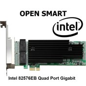 Resim Open Smart OPS01G64NT Quad / 4 Port Intel 82576EB Gigabit Pcı-E X1 Ethernet Kart 