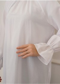 Resim CNG MODA Modaalfabe Kolu Lastikli Tesettür Gömlek 