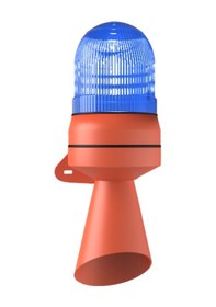 Resim Mesan Xenon Çakar 50 Ses Borulu Siren Mavi 110-220vac Ms 5812.5.110-220vac 