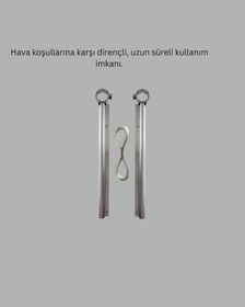 Resim Hnrlıshp Balkon Demiri Çamaşır Askısı Kare Demirlere Uygun Dalı Tasarım 
