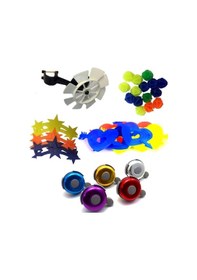 Resim Neler Geldi Neler Bisiklet Süsleri Bisiklet Dekoratif Süs Seti 5 Parça Zil Rüzgar G Çok Renkli 