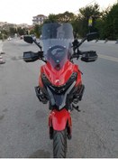 Resim Motocam Rkn 530 Adv Siperlik Ön Cam 2021-2024 Model 55cm Açıkfüme Renkli 4mm Kısa Spor Cam 