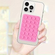 Resim Emiş Kupası ile Yapışkan Silikon Cep Telefonu Tutucu, Kendi kendine yapışan silikon eller serbest duş aynası telefon tutacağı için Selfie ve Videolar (2 Renk Mevcut) 