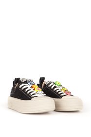 Resim Scootland Kadın Sneaker Yüksek Taban Bağcıklı Günlük Ayakkabı 19000 Siyah 