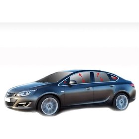 Resim Opel Astra J Sedan 2012-2016 Cam Çerçevesi Krom 12 Prç. P.çelik 